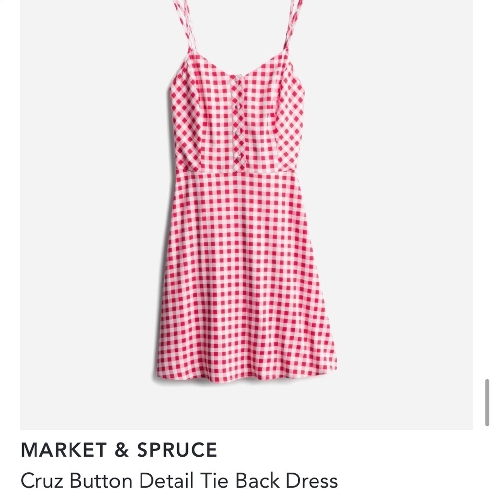 Super cute knit picnic plaid dress
